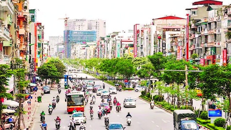 Đường Xã Đàn thuộc tuyến vành đai 1, thành phố Hà Nội.