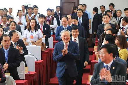 Phó Thủ tướng Thường trực Chính phủ Nguyễn Hòa Bình dự Đại hội đại biểu Đảng bộ xã Đơn Dương lần thứ nhất.