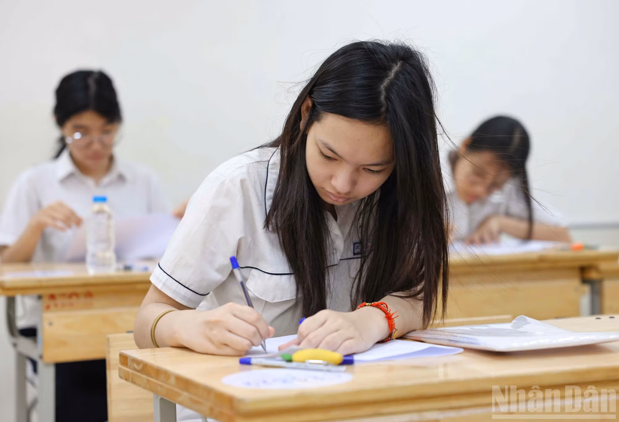 Thí sinh trong Kỳ thi tuyển sinh vào lớp 10 THPT năm học 2025-2026 của Hà Nội. 