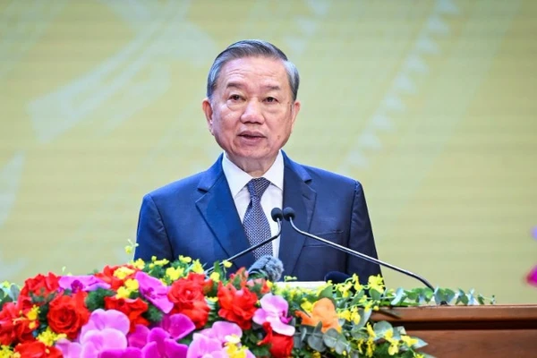 Tổng Bí thư Tô Lâm phát biểu tại hội nghị. (Ảnh: THÀNH ĐẠT-ĐĂNG KHOA)