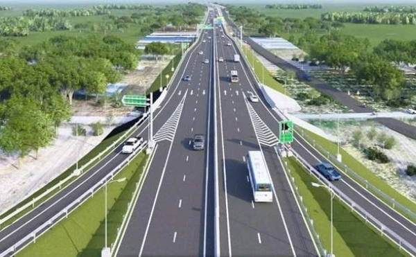 Phối cảnh dự án đường Vành đai 4 Thành phố Hồ Chí Minh đoạn qua Bình Dương. (Ảnh: VÕ LÊ)