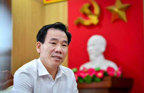 Đồng chí Dương Đức Huy, Ủy viên Ban Thường vụ, Trưởng Ban Tuyên giáo Tỉnh ủy Lào Cai. (Ảnh: THÀNH ĐẠT)