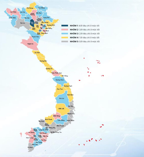 Kết quả rà soát hiệu quả phục vụ người dùng của 63 cổng DVC phân theo 5 mức độ dựa trên các nhóm tiêu chí đánh giá gồm: Mức độ tương thích của cổng trên máy tính và điện thoại thông minh; cung cấp thông tin cơ bản; mức độ sẵn có và dễ sử dụng của các tính năng hướng dẫn thủ tục; mức độ dễ sử dụng của các tính năng tra cứu; mức độ người dùng có thể tự tạo hồ sơ điện tử; tính năng để DVC được cung cấp trực tuyến toàn trình; mức độ dễ tiếp cận của người khuyết tật; bảo đảm quyền riêng tư, bảo vệ dữ liệu cá nhân; thực hiện quyền của người dùng đánh giá dịch vụ cổng trực tuyến. (Nguồn: IPS/UNDP)