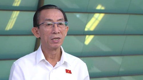 Đại biểu Trần Hoàng Ngân (Thành phố Hồ Chí Minh). (Ảnh: TRUNG HƯNG)