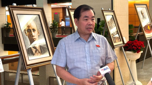 Đại biểu Quốc hội Nguyễn Quang Huân (Bình Dương). (Ảnh: TRUNG HƯNG)