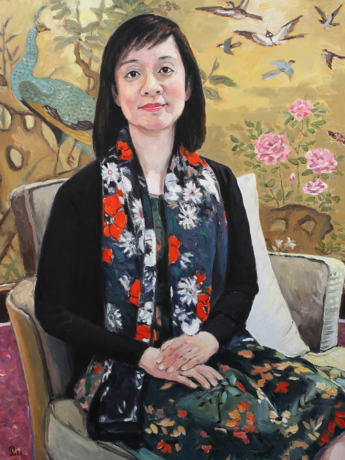 Chân dung con họa sĩ Phạm Luận.