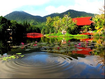 Không gian như trời Âu dưới chân Núi Cấm.