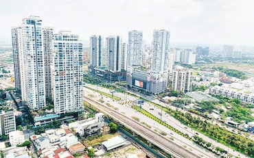 Một góc đô thị thành phố Thủ Ðức, Thành phố Hồ Chí Minh. 