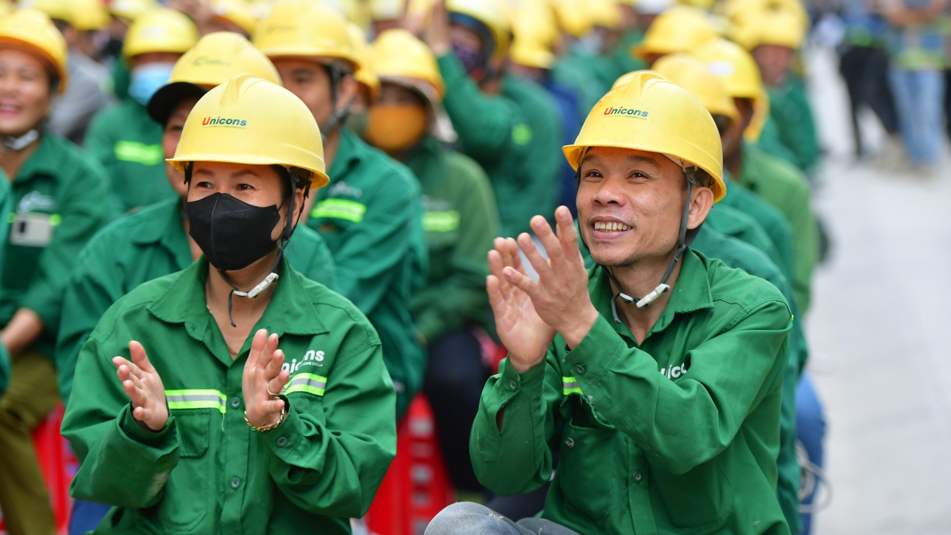 Các công nhân tham dự chương trình Xây Tết 2026.