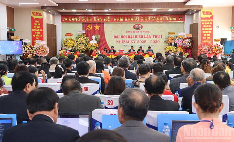 Quang cảnh Đại hội đại biểu Đảng bộ xã Tư Nghĩa lần thứ nhất, nhiệm kỳ 2025-2030. ndo_br_img-0027.jpg