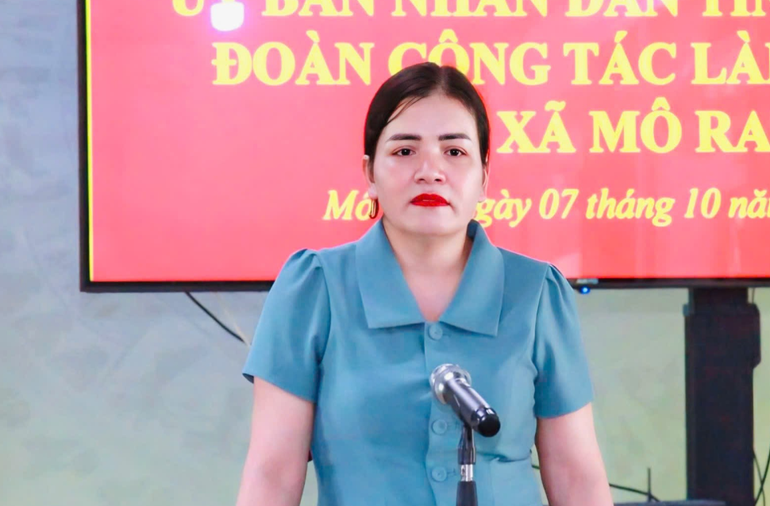 Phó Chủ tịch Thường trực Ủy ban nhân dân tỉnh Quảng Ngãi Y Ngọc phát biểu tại buổi làm việc. image16.png