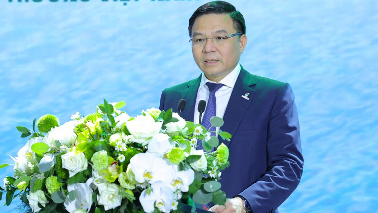 Chủ tịch Hội đồng thành viên Petrovietnam Lê Mạnh Hùng thông tin về chuỗi dự án khí-điện Lô B-Ô Môn. 41.jpg