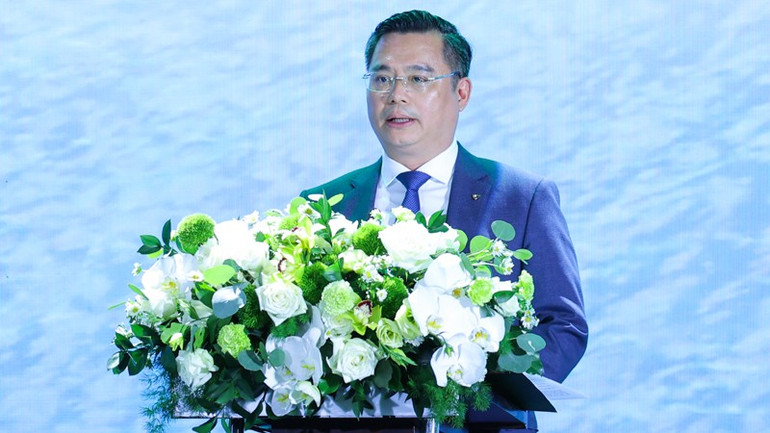 Chủ tịch Hội đồng quản trị Vietcombank Nguyễn Thanh Tùng tin tưởng chuỗi dự án sẽ được triển khai đúng tiến độ. 21.jpg