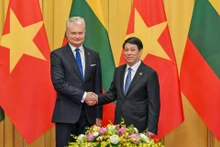Chủ tịch nước Lương Cường hội đàm Tổng thống Cộng hòa Litva Gitanas Nauseda.