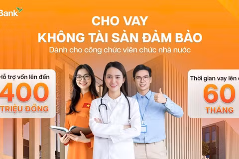 Sản phẩm Cho vay không tài sản bảo đảm dành cho cán bộ, công chức, viên chức nhà nước của GPBank.