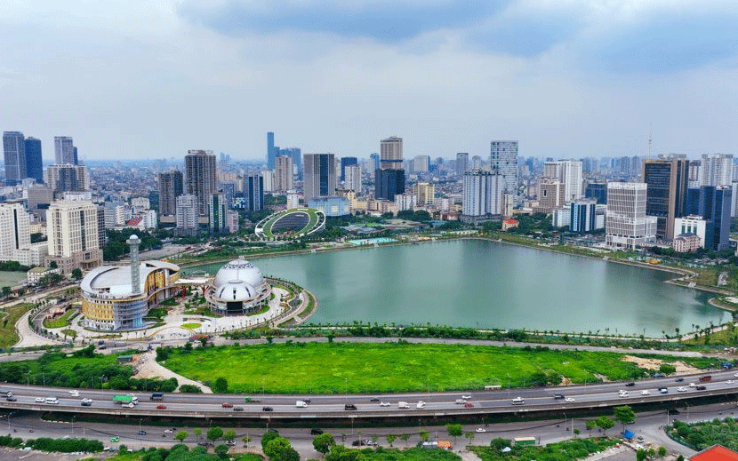 Một góc Thủ đô Hà Nội hiện đại, văn minh. (Ảnh PHẠM HÙNG)