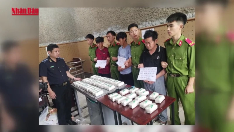 [Video] 9 kg ma túy tổng hợp bị bắt giữ tại Điện Biên