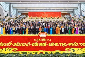 Các đại biểu tại phiên bế mạc Đại hội Mặt trận Tổ quốc Việt Nam lần thứ XI, nhiệm kỳ 2026-2031.