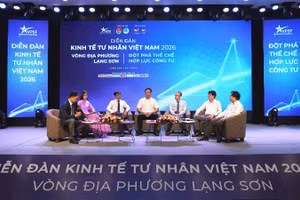 Các đại biểu thảo luận tại phiên đối thoại. (Ảnh: Hội Doanh nhân trẻ Việt Nam cung cấp) 