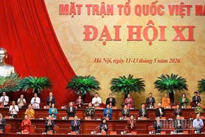 Đoàn Chủ tịch Đại hội đại biểu toàn quốc Mặt trận Tổ quốc Việt Nam lần thứ XI.