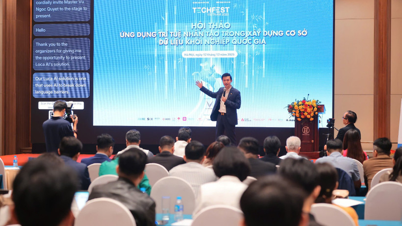 Hội thảo Ứng dụng trí tuệ nhân tạo trong xây dựng Cơ sở dữ liệu khởi nghiệp quốc gia.