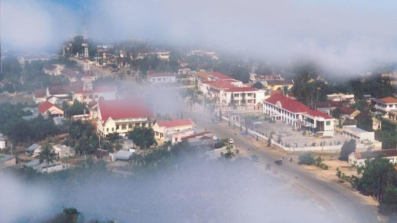 Thị trấn miền núi Tô Hạp - thuộc huyện Khánh Sơn cũ của tỉnh Khánh Hòa. (Ảnh: NGỌC BÌNH)