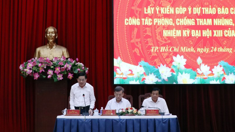 Lãnh đạo Ban Nội chính Trung ương chủ trì hội nghị.