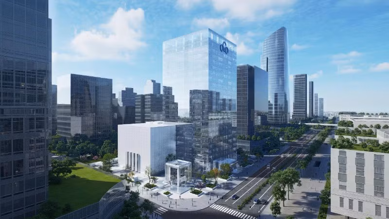 Phối cảnh dự án Tổ hợp không gian sáng tạo CMC - CCS Hà Nội.