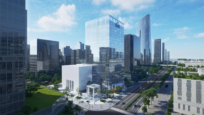 Phối cảnh dự án Tổ hợp không gian sáng tạo CMC - CCS Hà Nội.