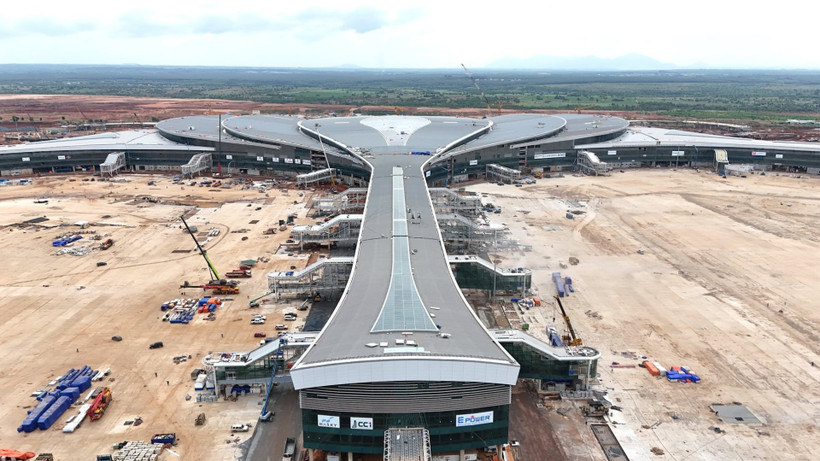 Nhà ga hành khách sân bay Long Thành được thiết kế theo hình ảnh hoa sen, đang bước vào giai đoạn hoàn thành.