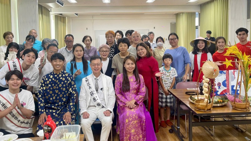 Chương trình giao lưu văn hóa-ẩm thực Việt Nam với chủ đề “Ẩm thực Việt Nam - sự khác biệt giữa miền bắc và miền nam” do chính quyền quận Ikuno tổ chức với sự đồng hành của Tổng hội Người Việt Nam vùng Kansai.