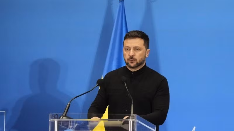Tổng thống Ukraine Volodymyr Zelensky. (Nguồn: XINHUA)