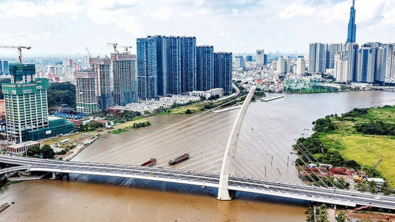 Một góc Thành phố Hồ Chí Minh. (Ảnh: THÀNH ÐẠT)