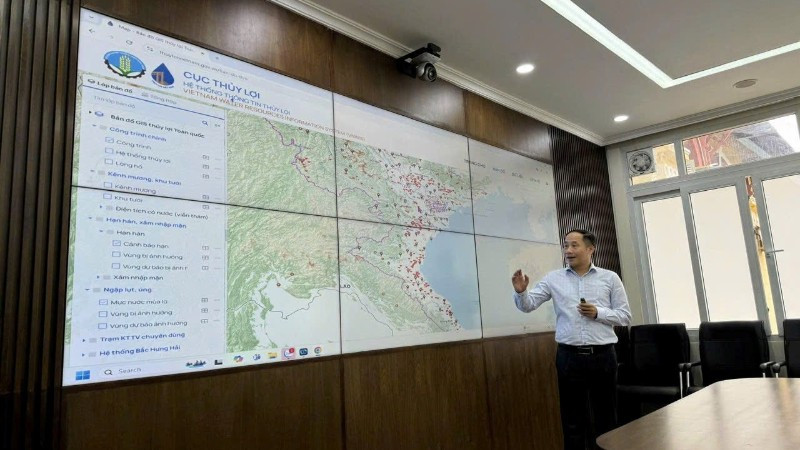 Cục Quản lý và Xây dựng công trình thủy lợi triển khai hệ thống thông tin thủy lợi phục vụ chỉ đạo, điều hành nguồn nước cho sản xuất nông nghiệp.