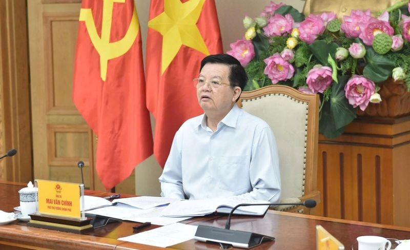Phó Thủ tướng Mai Văn Chính chủ trì cuộc họp sáng 4/7. (Ảnh: VGP/Giang Thanh)