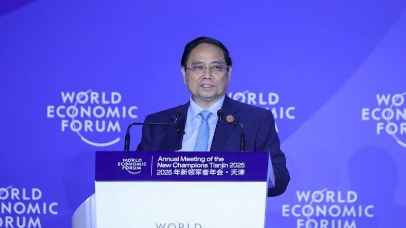 Thủ tướng Phạm Minh Chính nhận định, trong một thế giới phân cực về chính trị, phân tách về kinh tế, phân mảnh về thể chế, phân hóa về phát triển và khoảng cách giàu nghèo, khó khăn, thách thức đối với châu Á rất nhiều nhưng cơ hội, thuận lợi cũng ngày càng rộng mở. (Ảnh: VGP/Nhật Bắc)
