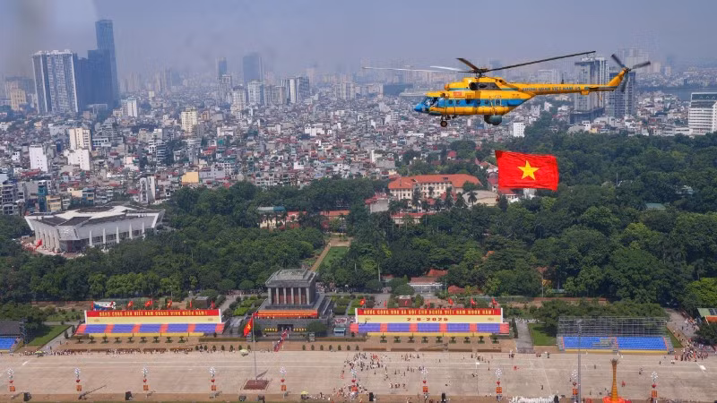 Quảng trường Ba Đình trong dịp Đại lễ. (Ảnh: THẾ ĐẠI)