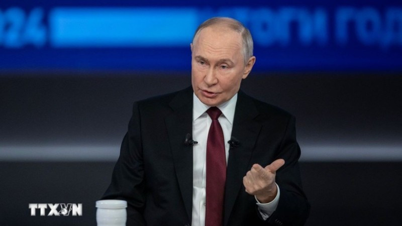 Tổng thống Nga Vladimir Putin. (Ảnh: THX/TTXVN)