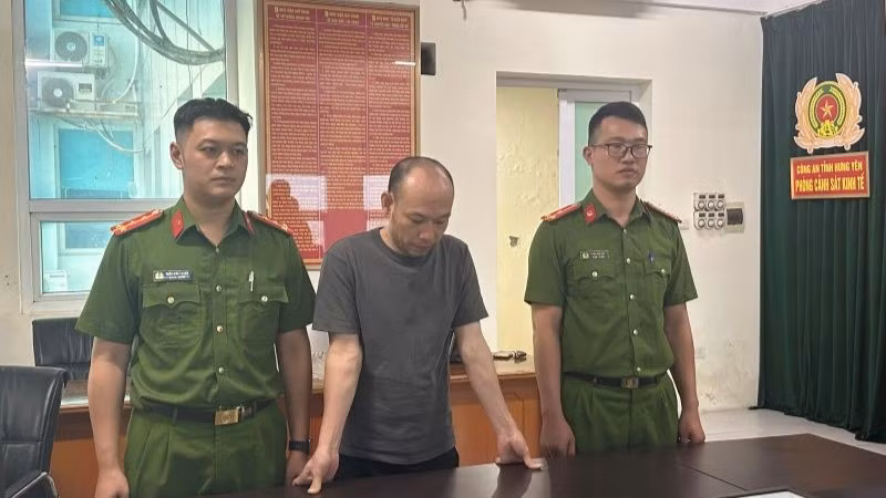 Bị can Nguyễn Văn Soạn tại Cơ quan điều tra Công an tỉnh Hưng Yên.