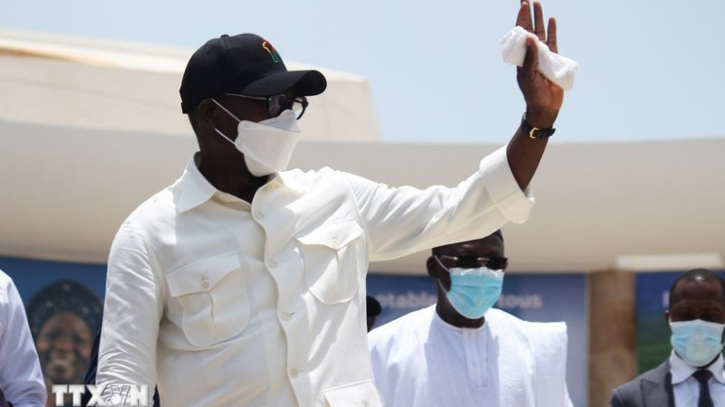 Ông Patrice Talon phát biểu tại Cotonou, Benin. (Ảnh: THX/TTXVN)