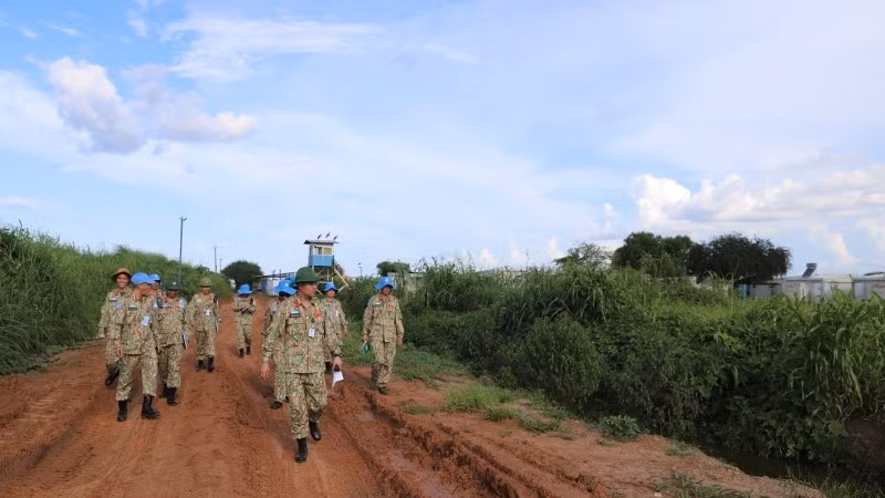 Đội Công binh số 4 bắt đầu thực hiện nhiệm vụ tại Phái bộ An ninh lâm thời Liên hợp quốc ở khu vực Abyei.