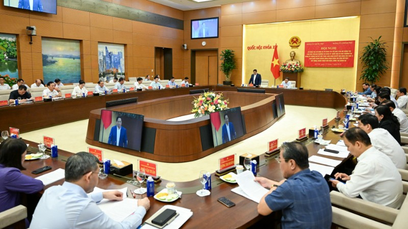 Quang cảnh hội nghị tại Nhà Quốc hội. (Ảnh: DUY LINH)