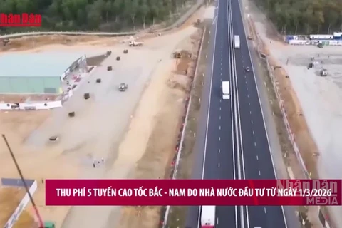 [Video] Thu phí 5 tuyến cao tốc Bắc – Nam do Nhà nước đầu tư từ ngày 1/3/2026