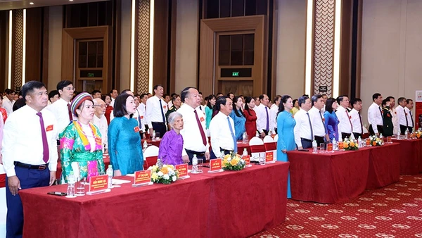 Các đại biểu dự Đại hội thi đua yêu nước tỉnh Tuyên Quang lần thứ I.