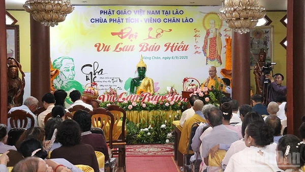 Quang cảnh buổi lễ. (Ảnh: Hải Tiến)