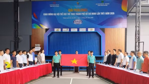 Nghi thức khai mạc Giải Pickleball chào mừng Đại hội Thể dục thể thao Thành phố Hồ Chí Minh lần I.