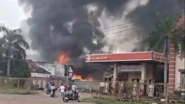 Hiện trường vụ cháy.