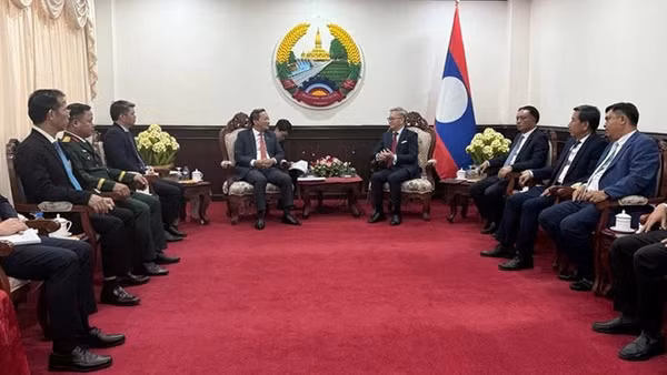 Quang cảnh cuộc gặp. (Ảnh: DUY TOÀN)