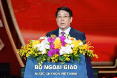 Chủ tịch nước phát biểu tại chương trình. (Ảnh: THỦY NGUYÊN)