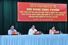 Chủ tịch nước Lương Cường tiếp xúc cử tri tại Thành phố Hồ Chí Minh.